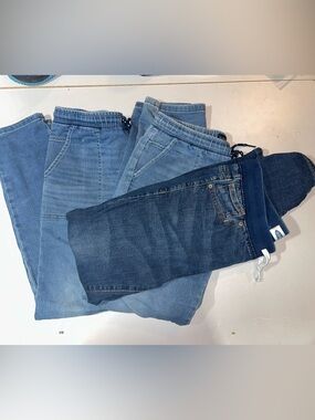 Boys pulls on jeans - 3 pair bundle - size 14/16